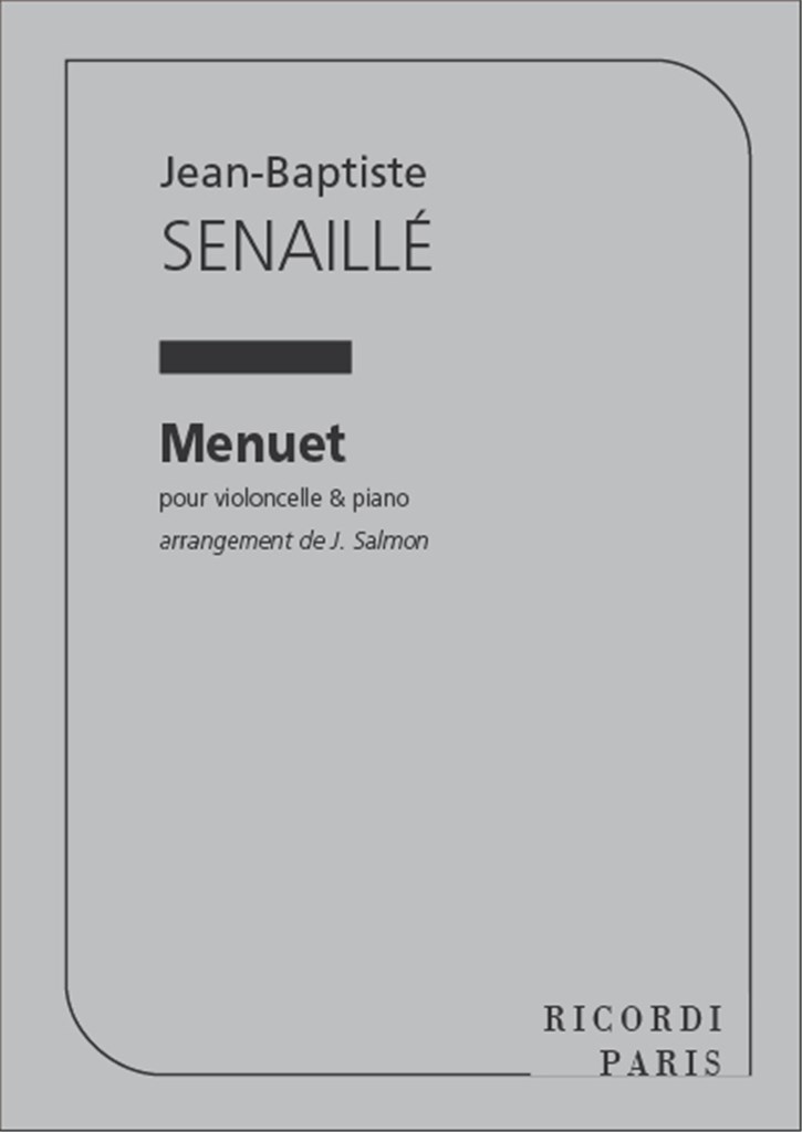 Menuet Violoncelle Et Piano (Salmon